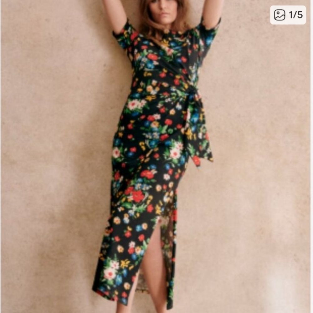 Floral Wrap Dress